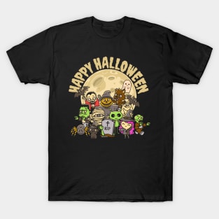 Halloween Monsters Happy Halloween Cute T-Shirt